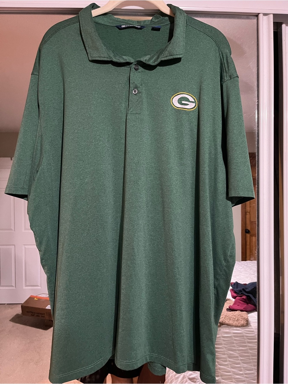 Cutter & Buck Green Men's Polo with Team Logo